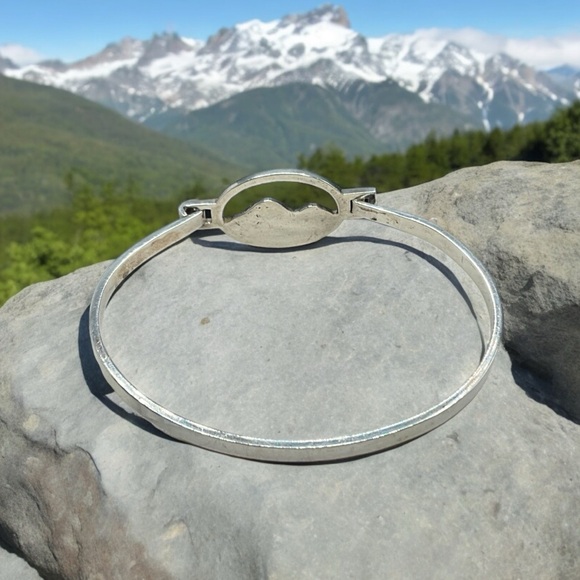 🌺Artisan Sterling/Gold Mountain Bracelet - Picture 5 of 9